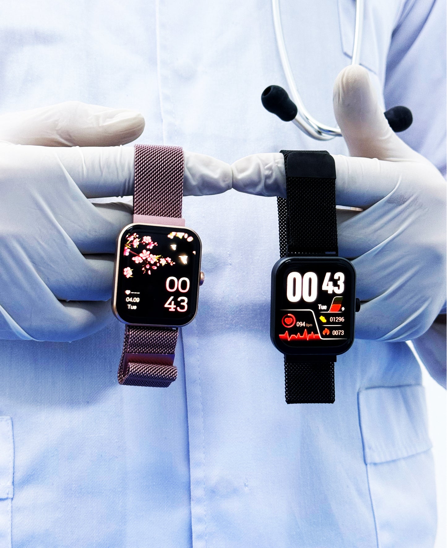 Reloj inteligente™ de control de glucosa en sangre sin dolor + correa de acero gratuita